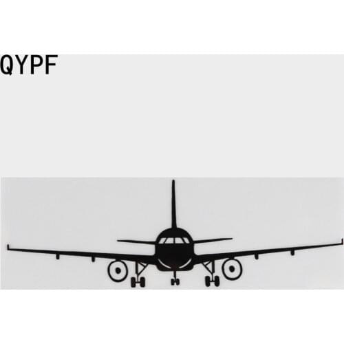 QYPF 17.7cm*5.6cm Simple Small Airplane Special Creative Design Graphics Vinyl Car Sticker Unmatched Decal Pattern C18-0779