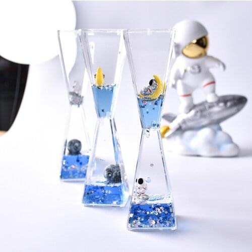 Space Sandglass Liquid Dynamic Relieve Stress Home Desk Timer Ornaments