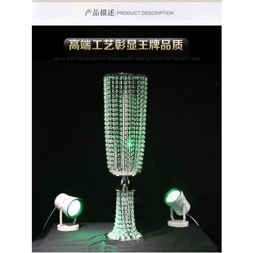 80cm tall by 20cm diameter crystal wedding centerpice Wedding Decoration