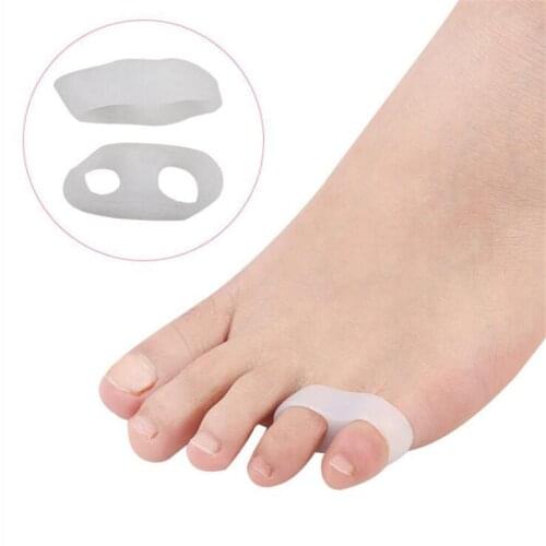 1Pair Silicone Gel Toe Separator Toe Finger Separator Feet Care Braces Supports Tools Pinky Guard Foot Hallux Valgus