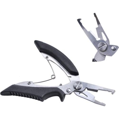 1 pc Fishing Multifunctional Plier Stainless Steel Carp Fishing Accessories Fish tackle Lure Hook Remover Line Cutter Scissors