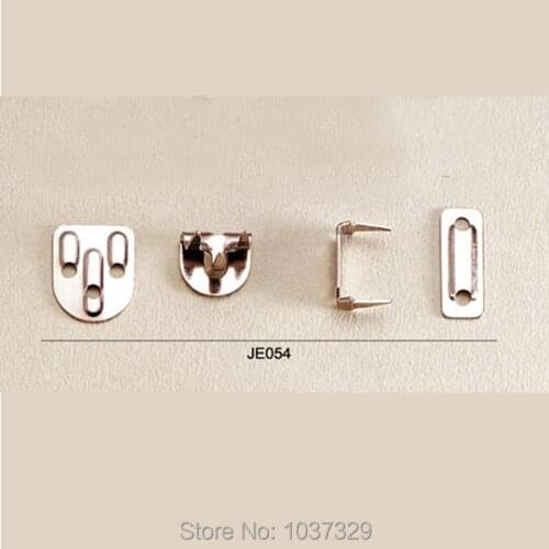 100sets/lot #8015 4-part trousers pants skirts hooks metal brass buttons hook and eye silver nickle color HE-007