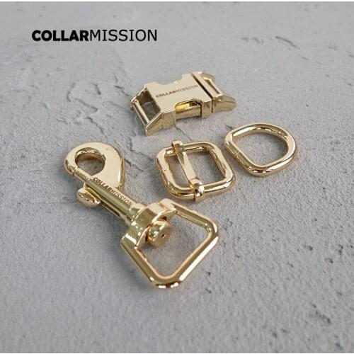 100pcs/lot(metal buckle+adjust buckle+D ring+metal clasp/set)Engrave DIY buckle dog collar part 8 colours 15mm,20mm,25mm,30mm