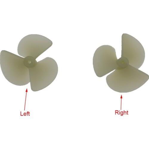 2mm*28/36/42mm Propellers CW CCW 3 Blades Three-Leaf Electric Nylon Propeller/Paddle for DIY Boats Models 2mm Shafts