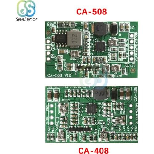 3.3V 5V 12V Four-way Adjustable Boost Step up Module LCD TCON Board VGL VGH VCOM AVDD 4 Adjustable CA-408 CA-508