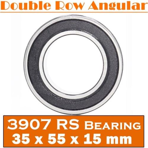 3907-2RS Bearing 35*55*15 mm ( 1 Pc ) 3907 2RS Double Row Sealed 3907 RS Angular Contact Ball Bearings