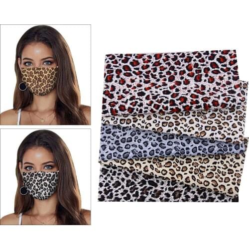 5pcs Cotton Patchworks Fabrics Sewing Cloth Retro Style Assorted Leopard Printed Quilting Fabric for DIY Sewing Crafts