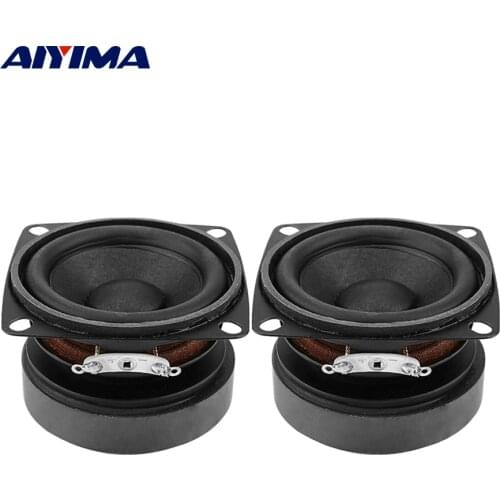 AIYIMA 2Pcs 53mm Audio Portable Speakers Full Range 4 Ohm 15 W Loudspeaker DIY Sound Mini Speaker For Home Theater