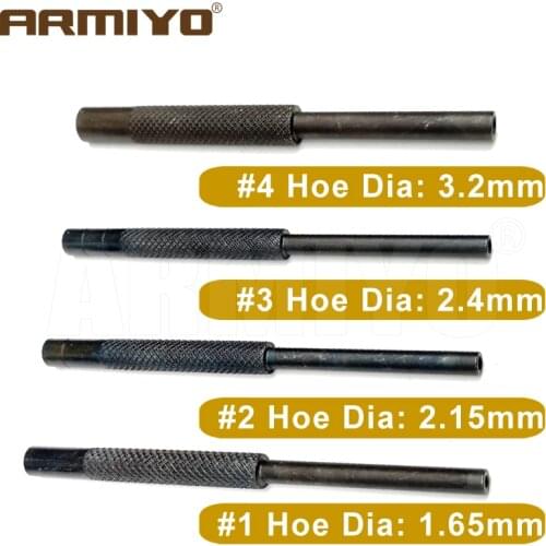 Armiyo 4pcs/set Steel Roll Pin Starters Set Kit Hollow End Punch Tool Hunting Accessories For G17 ar m4 15