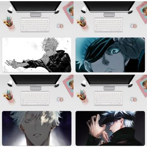 Satoru Gojo Large Keyboard Cover Non-Slip Rubber Base Computer Carpet Desk Mat PC Game Mouse Pad