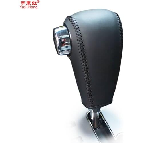 Yuji-Hong Car Gear Covers Case for KIA Sorento 2007 Automatic Shift Collars Genuine Leather Hand-stitched Cover