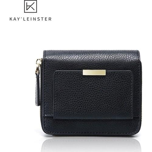 New Wallet WomenS Small Leather Wallet American Leather Mini Bags European Bag Coin Purse Fashion Simple Card