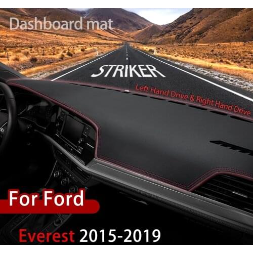 For Ford Everest 2015-2019 Anti-Slip Mat Dashboard Cover Pad Sunshade Dashmat Protect Carpet Anti-UV Dash Accessorie