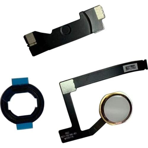 For iPad Mini 5 Home Button Flex Cable Menu Return Key with Home Button Rubber Gasket and Spacer Holder Replacement Parts