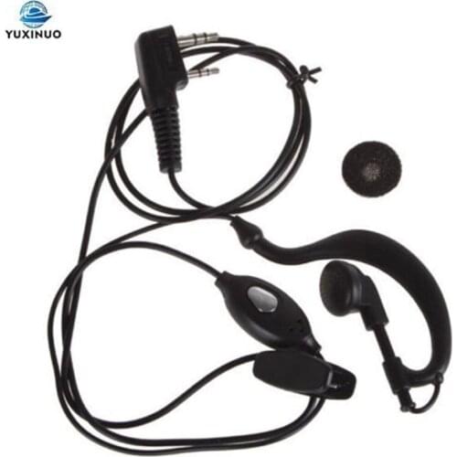 Economic Clip Ear Hook Earhook Earpiece Headset PTT Mic Speaker for Baofeng UV-5R BF-888S UV-B5 B6 Walkie Talkie UV-5X CB Radio