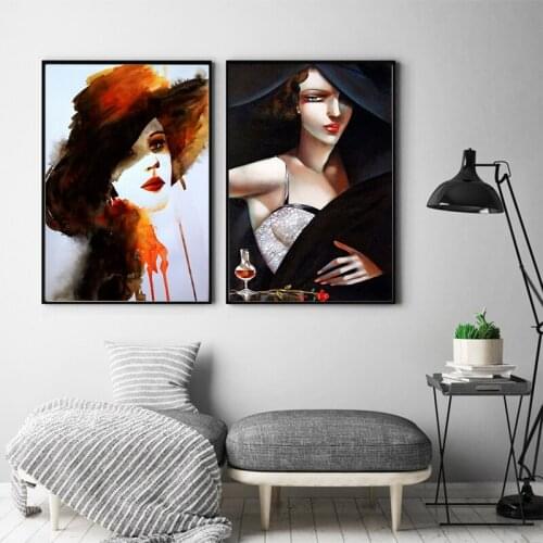 Picasso European Beauty Women Bar Wall Art Canvas Painting Portrait Nordic Posters and Prints Living Room Store Wall Pictures