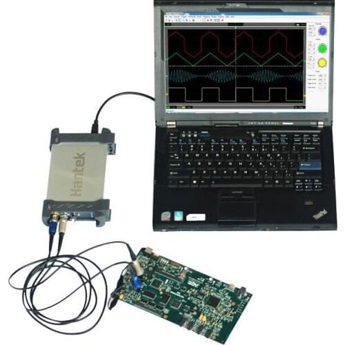Hantek 6082 PC USB 2CH Digital Storage Oscilloscope 80MHz 250MS/s interface 10K-64KB / Channel