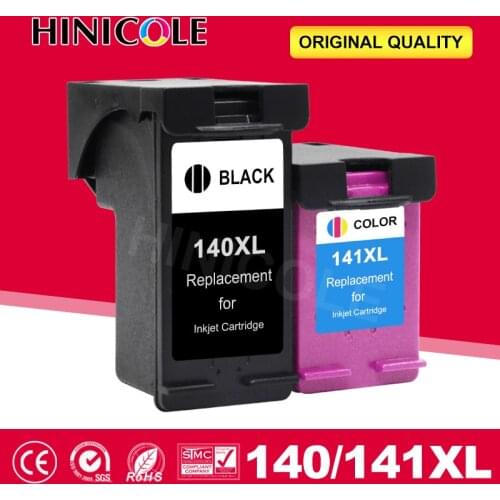 HINICOLE Re-Manufactured 140 XL Ink Cartridge Replacement for HP 140 HP140 for Photosmart C4583 C4283 C4483 C5283 D5363 Printer