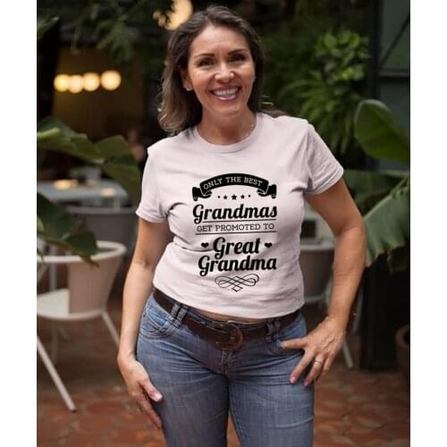 Best Grandma Print Graphic Tees Women Short Sleeve T-shirt Casual Grandmother Life Gift Tops Harajuku Aesthetic Vintage T Shirts