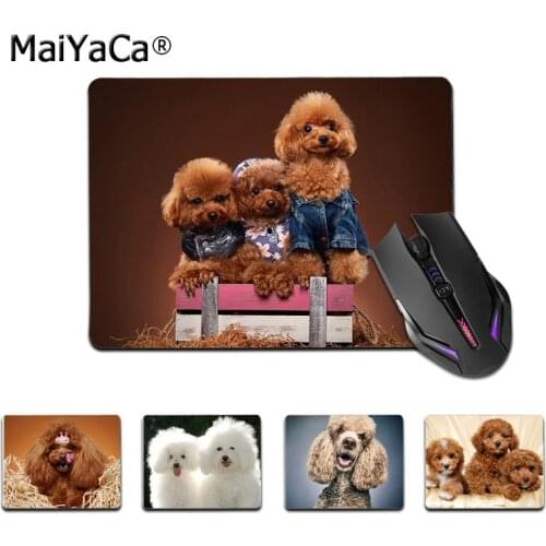 Maiyaca Top Quality cute animal pet poodle dog Durable Rubber Mouse Mat Pad Top Selling Wholesale Gaming Pad mouse