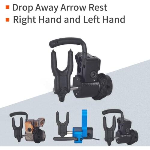 Drop Away Arrow Rest Compound Bow Ultra Rest Clips Clamps Right Hand and Left Hand Archery Hunting Training CNC Aluminum Alloy