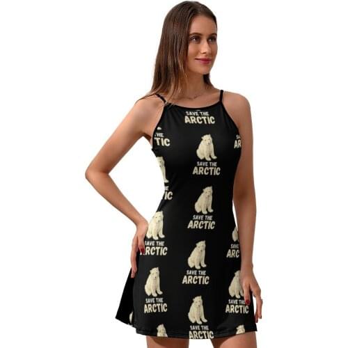 Polar Dress Suspender Comfortable Polyester Dresses Female Patterns Autumn Curvy One-Piece Dress
