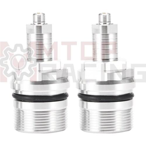 Preload Fork Caps For Yamaha RZ250 1984-1985 RZ350 1984 RD350F 1985 1AR-23111-00 Adjustable Fork Bolts Silver