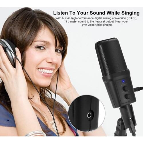 Heart-directional USB Professional Recording Condenser Microphone