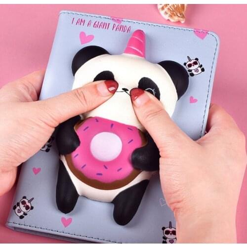 Simple Kawaii Reduced Pressure Journal Diary PU Leather Notebook Decompression Vent Schedule Planner Office Stationery Notebook