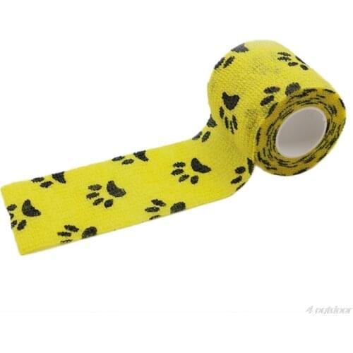 Self Adhesive Wrap Bandage Tape Pet Flexible Cartoon Printed First Aid 5cmx4.5m F20 21 Dropshipping