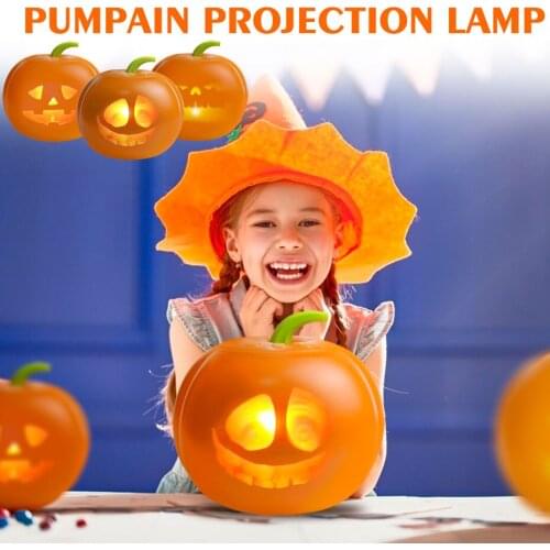 Halloween LED Pumpkin Lights Talking Pumpkin Props USB Chargeable Funny & Weird Decoration Lamp for Kids Gifts for Home Party