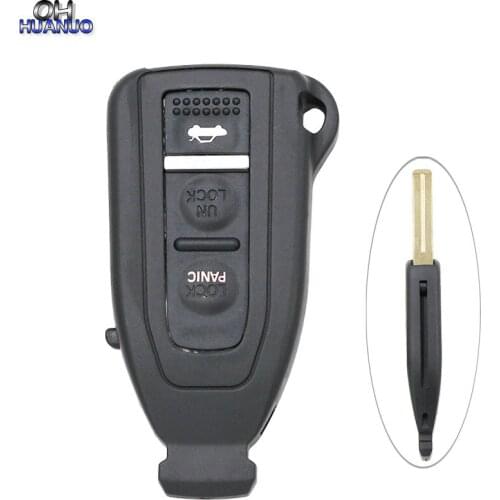 Replacement Smart Prox Remote Key Shell Case Housing 3 Buttons For Lexus LS430 2002-2006 With Uncut Blade