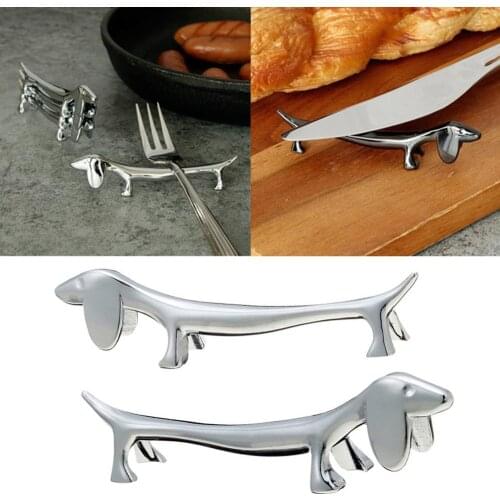 1PC Cutlery Bracket Dog Chopsticks Holder Stainless Steel Chopsticks Rest Diner Table Supplies Home Kitchen Accessories Holder