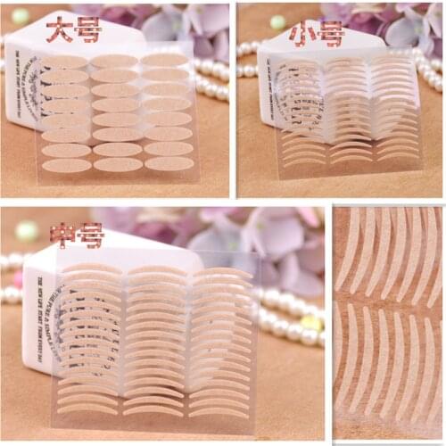 144pcs/lot 3 Size Thick and Thin Paper Stripe Makeup Eyeliner Eyelid Tape Stickers for Smokey Eye Make-up SP-1307/8/9 L/M/S
