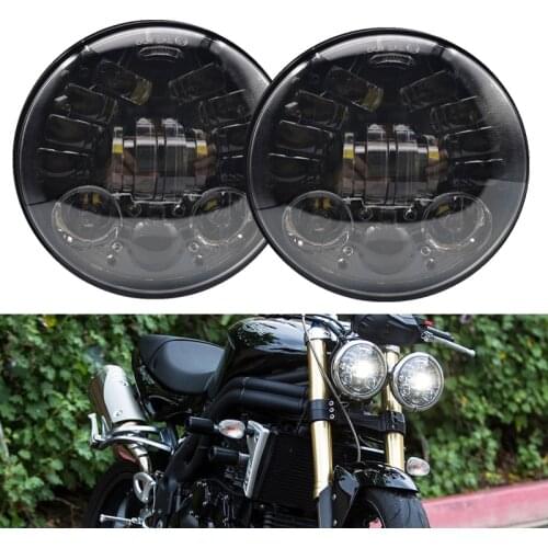 5 3/4'' for Triumph Rocket iii Speed Triple Street Triple 5.75" Led Motorcycle Headlight H4 Phare Farol Moto Headlamp For Harley