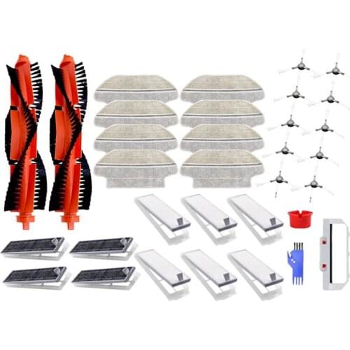Promotion!33 Pcs For Mijia STYJ02YM Main Brush Filter Side Brush Cloth Robotic Replacement Accessories Kit Household Cleaning