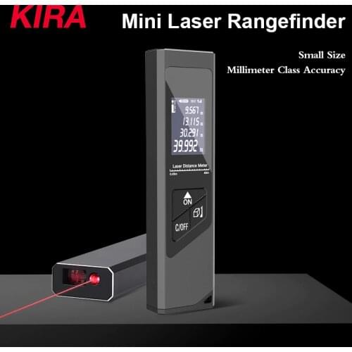 KIRA 40M Smart Digital Laser Distance Meter Range Portable USB Charging Rangefinder Mini Handheld Distance Measuring Meter