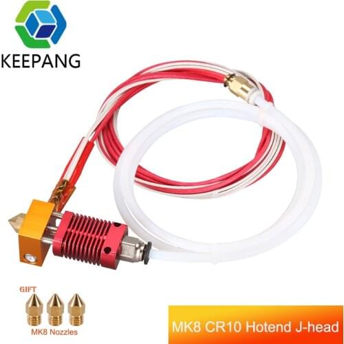 Cheap Full Metal J-head CR10 Hotend Extrude Hot End Kit for Ender-3/5 pro CR10 10s Bowden Extruder 12/24V 3D Printer Parts