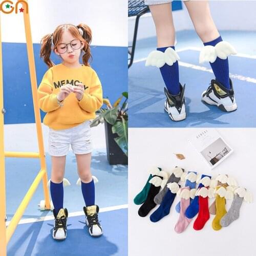 Children Socks Boy Girl Baby Infant fashion Creative 3D stereoscopic Wings cotton Socks Autumn Winter for 1-10T Kids gifts CN