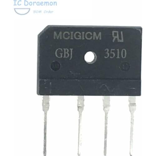 5pcs GBJ3510 GBJ2510 GBJ1510 5PCS 35A 1000V diode bridge rectifier 25A 1000V 15A 1000V