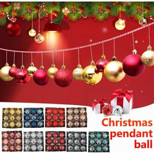 80mm Christmas Tree Ball Bauble Hanging Home Party Ornament For Home Family Xmas Party Hanging Ball Decorations Gift Hot Sale