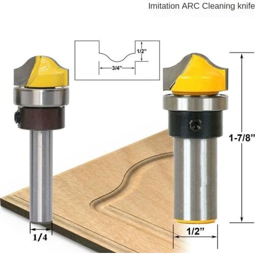 1PC 3/4" Faux Panel Ogee Groove Router Bit - 1/4" 1/2''8" Shank Woodworking cutter Tenon Cutter for Woodworking Tools