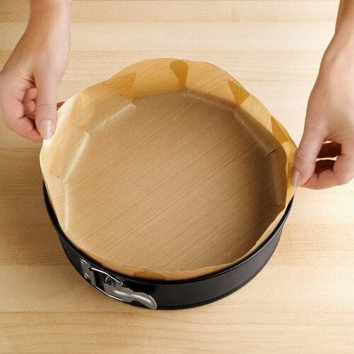 Cake Mat Baking Tools Mold Cake Tin Liner Non stick Baking Pan Sheet Khaki Round Cake Mats Household Tool