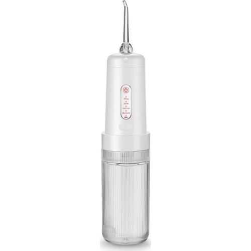 3Modes Oral Irrigator Dental Flosser Jet Teeth Whitening 2 nozzles for charging 220ML water tank IPX7 waterproof tooth cleaner