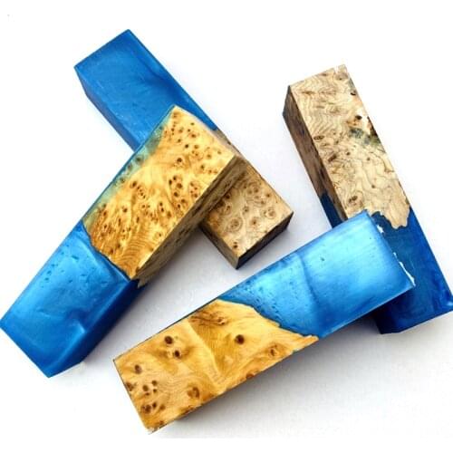 DIY knife handle material made of resin + wood Make kitchen knife handle material