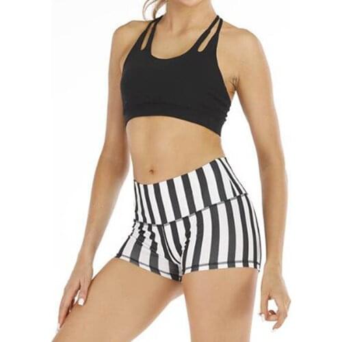 Fashion Striped Ladies Shorts New Summer Casual High Waist Safe Quick Dry High Quality Wild Ladies Shorts