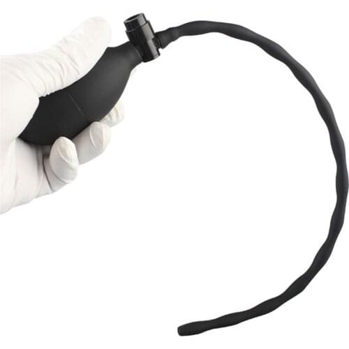 Inflatable Long Catheter Penis Plug Insertion Urethral Sound Chastity Sex Toys Men Gay Male Adult Games Silicone Dilators