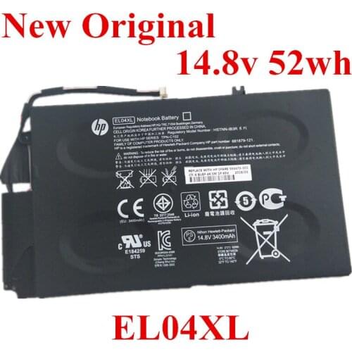 New Original Laptop replacement Li-ion Battery for HP Envy4 1008tx EL04XL tpn-c102 1218tu 14.8V 52wh