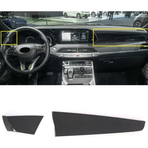 For Hyundai Palisade 2019 2020 LHD ABS Center Middle Console Control Panel Trims Cover Stickers Interior Car Styling Accssories