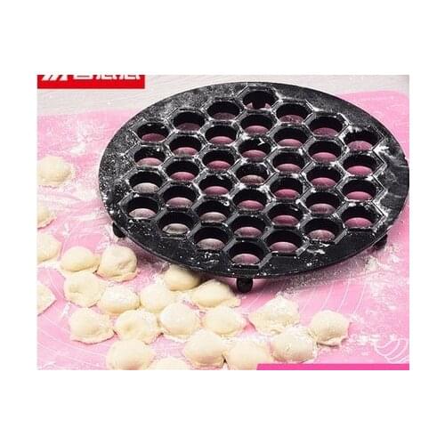 Aluminum alloy kitchen jiaozi practical DIY make dumpling Pelmeni ravioli mold tool maker baking pastry press fast make 37 holes